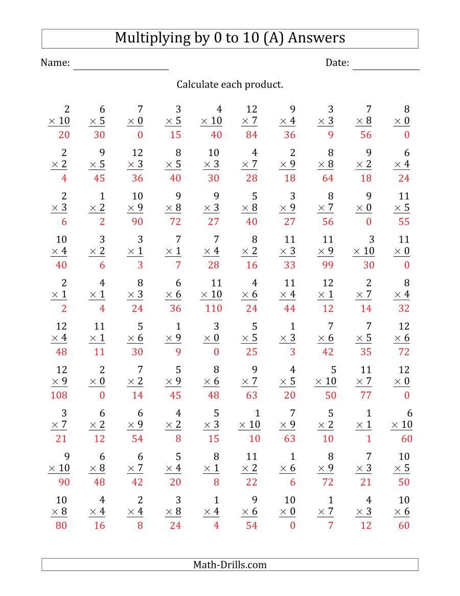 Multiplication Worksheets 2 3 4 5 Times Tables Worksheets