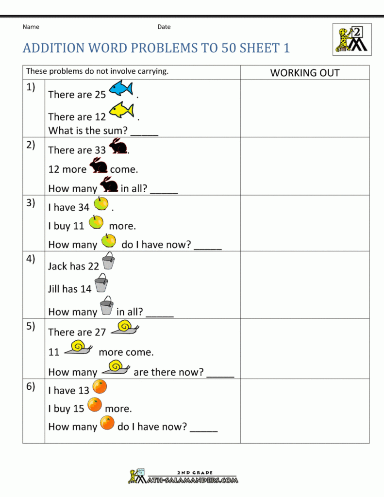 Multiplication Worksheets 50 Problems Printable Multiplication Flash 