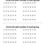 Odd And Even Numbers Worksheets Free Printable PDF