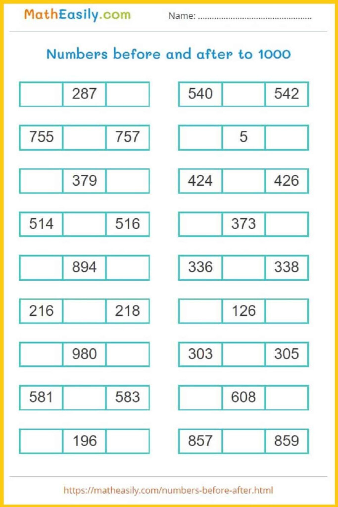 Printable 2nd Grade Math Worksheets PDF Free Download Year 3 Maths 