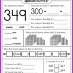 Second Grade Spiral Review Math Worksheets Weekly Cc Aligned Sheets