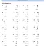 Second Grade Subtraction Math Worksheets Edumonitor Free Printable