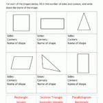 Shapes 2D Worksheets