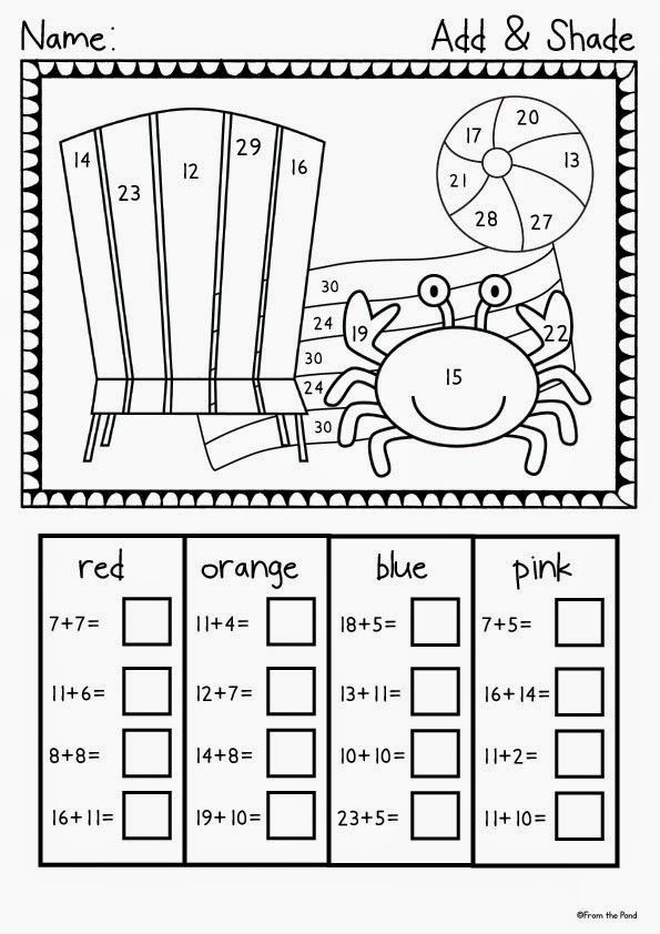 Worksheet Wednesday Summer Number Freebie Summer Worksheets Math 